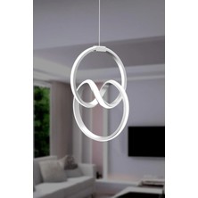 Empressco Lzy Avize Store Emily Beyaz Tekli Sarkıt LED Gün Işığı Ultra Ledli Salon Mutfak Oda Hol Ledli Avize