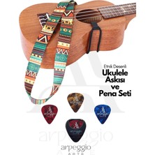 Empressco Ukulele Askısı + 3’lü Pena + Pena Kutusu Seti – Pratik ve Şık Ukulele Aksesuar Seti