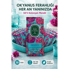 Open City 50 Adet Eyüp Sabri Tuncer Okyanus Kolonyalı Mendil Tekli Paket Islak Mendil Ferah Kokulu Taşınabilir