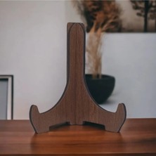 Empressco Ahşap Ürün Ayaklığı Çerçeve Stand Tabak Teşhir Ayağı Şövale 10 Adet - 7.5X9CM