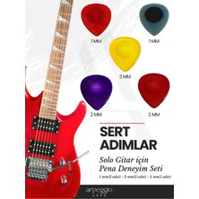Empressco 'sert Adımlar' - Solo Gitar Için Pena Deneyim Seti 5 Adet (1mm, 2mm, 3mm Karışık Renk)
