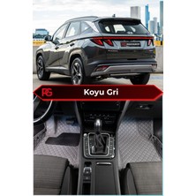 Hyundai Tucson Hibrit Koyu Gri 8d Diamond Premium Deri Oto Paspas