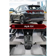 Hyundai Tucson Hibrit Açık Gri 8d Diamond Premium Havuzlu Deri Oto Paspas