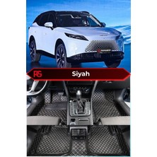 Chery Omoda 7 Siyah Üzeri Siyah Dikiş 8d Diamond Premium Kaymaz Deri Oto Paspas