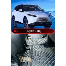 Chery Omoda 7 Siyah Üzeri Bej Dikiş 8d Diamond Premium Kaymaz Deri Oto Paspas