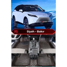 Chery Omoda 7 Siyah Üzeri Bakır Dikiş 8d Diamond Premium Tam Kaplama Deri Oto Paspas
