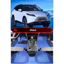 Chery Omoda 7 Özel Mavi Renk 8d Diamond Premium Kaymaz Deri Oto Paspas