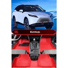 Chery Omoda 7 Kırmızı Renk 8d Diamond Premium Kaymaz Deri Oto Paspas