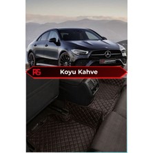 Mercedes-Benz Cla Koyu Kahve Rengi 8d Diamond Premium Deri Oto Paspas