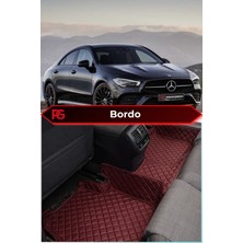 Mercedes-Benz Cla Bordo Renk 8d Diamond Premium Havuzlu Deri Oto Paspas