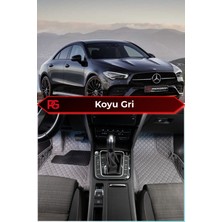 Mercedes-Benz Cla Koyu Gri 8d Diamond Premium Deri Oto Paspas
