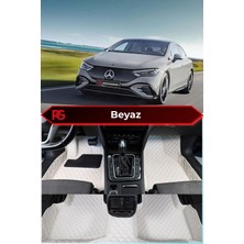 Mercedes-Benz Eqe Beyaz Renk 8d Diamond Premium Kaymaz Deri Oto Paspas
