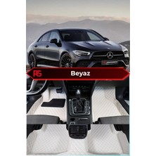 Mercedes-Benz Cla Beyaz Renk 8d Diamond Premium Kaymaz Deri Oto Paspas