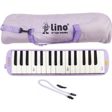 Empressco Lino Pastel Mor Melodika 32 Tuşlu Bez Çantalı