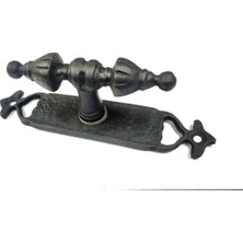 Teda Antika Tarz Dekoratif Pirinç Burma Pencere Kolu - 152X32 Mm, Oksit Teda Najmaddin