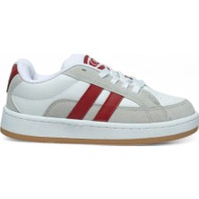 Trender Dodix Filet Campus 5023 Beyaz-Kırmızı Unisex Çocuk Sneaker BD04C5023