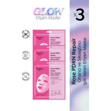 Dermal Seoul Face Gül Pdrn Onarıcı Glow Işıltı Veren Eriyen Kore Maskesi Hidrojel Maske 34 gr 3 Adet