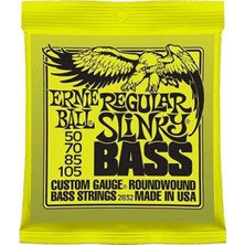 Empressco Ernıe Ball Regular Slinky 50-105 Nickel Wound Bas Teli