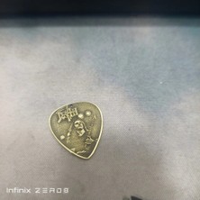 Empressco Gitar Penası Death Lazer Işlemeli Metal Pena Sarı Pirinç