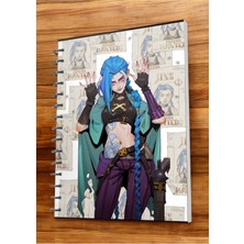 Empressco Arcane Jinx Lol Anime A5 Boy Spiralli Defter 50 Yaprak