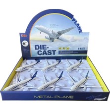 Gees Global HW-180 2830 Blue Cb Işıklı Sesli Metal Yolcu Uçağı