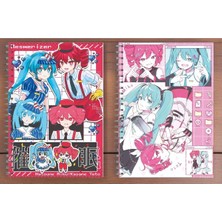 Empressco Vocaloid x Kasane Teto Anime 2 Adet Spiralli Defter Seti 50 Yaprak