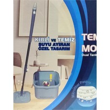 Empressco Fazladan Paspas Hediyeli Kirli ve Temiz Su Otomatik Ayıran Mikrofiber Set Ultra Hijyen Mop Temizlik