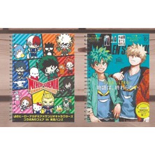 Empressco 2 Adet Kahramanlık Akademim Anime A5 Boy Spiralli Defter 50 Yaprak My Hero Academia Mha