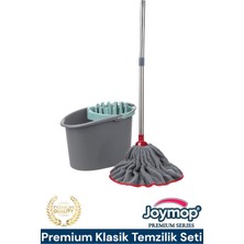 Empressco Premium Klasik Temizlik Seti –(Microfiber Pas Pas) Kendinden Sıkmalı Hazneli 13 Litre Temizlik Kovası