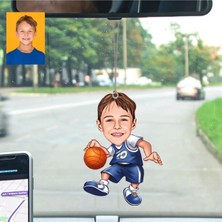Empressco Kişiye Özel Basketbol Temalı Çocuk Araba Dikiz Aynası Süsü