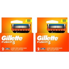 Gillette Fusion Tıraş Bıçağı 2'li Yedek 2 Paket