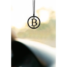 Empressco Metal Bitcoin Motifli Dikiz Aynası Süsü Oto Aksesuar Araba Süsü