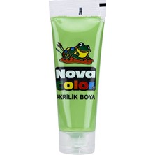Nova Color  75 Gr Açık Yeşil Renk Tüp Akrilik Boya