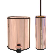 Empressco Cigo Çöp Kovası Tuvalet Fırçası Rose Gold