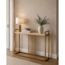 Evdera Mobilya Gold Profil Ayaklı Dekoratif Salon ve Antre Dresuarı