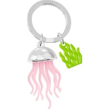 Metalmorphose Denizanası Anahtarlık MTM431-01 - Gümüş Pembe