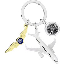 Metalmorphose Pilot Anahtarlığı MTM372-01 - Goldbeyaz