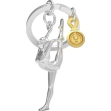 Metalmorphose Jimnastikçi Anahtarlık MTM321-01 - Gümüşgold