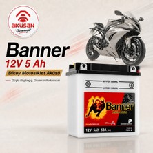 Banner 12 V 5 Ah Motor Aküsü BB5L-B - YB5L-B