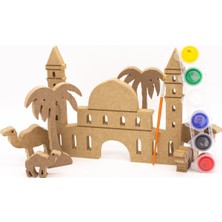 Empressco DES10 Ayasafya Camii Boyama Seti 25 Cm, Palmiye ve Deve. Ramazan Ayına Özel Ramazan Süslemesi