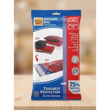 Magic Saver Bag Vakumlu Giyisi Yastık Yorgan Saklama Torbası Poşeti Hurç - Xxl - 80X110 Cm. -1 Adet
