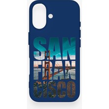 Vip Case iPhone 16 Uyumlu San Francisco Desenli Silikon Kılıf