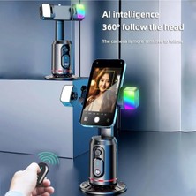 Empressco 360 Derece Vlog/tık Tok Rgb Yapay Zeka Yüz Takipli Gimbal Tripodlu Selfie Çubuğu