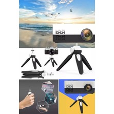 Empressco Taşınabilir Selfie Tripod Kaymaz Masaüstü Projektör Standı Oynar Başlıklı Siyah Pro Tasarım