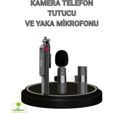 Empressco Vlog ve Canlı Yayın Seti: Çift Yaka Mikrofonu ve Tripodlu Selfie Çubuğu
