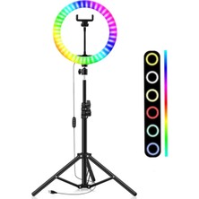 Empressco Renkli Selfie LED Işığı Rgb Tripod