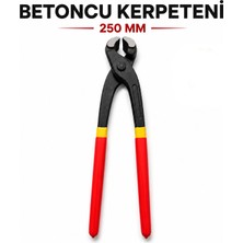 Badem10 Kerpeten 250 mm Ağır Hizmet Tipi Profesyonel Pense Tel Kesme Çivi Sökme Kavrama El Aleti 25 cm