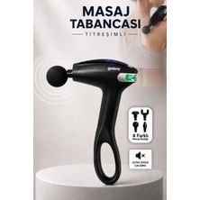 Profesyonel Masaj Tabancası - Sporcu Kas Masaj Aleti 9 Mod 4 Başlık Kas Gevşetici Masaj Cihazı