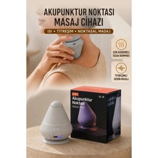 Akupunktur Noktası Masaj Cihazı - Taşınabilir Isıtmalı Bel Boyun Sırt Vücut Titreşimli Mini Masaj Aleti