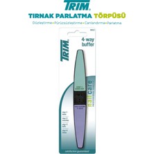 Trim 4 Aşamalı Tırnak Parlatma Törpüsü Profesyonel Kalite 11-58B Yeşil Mavi Mor Pembe
